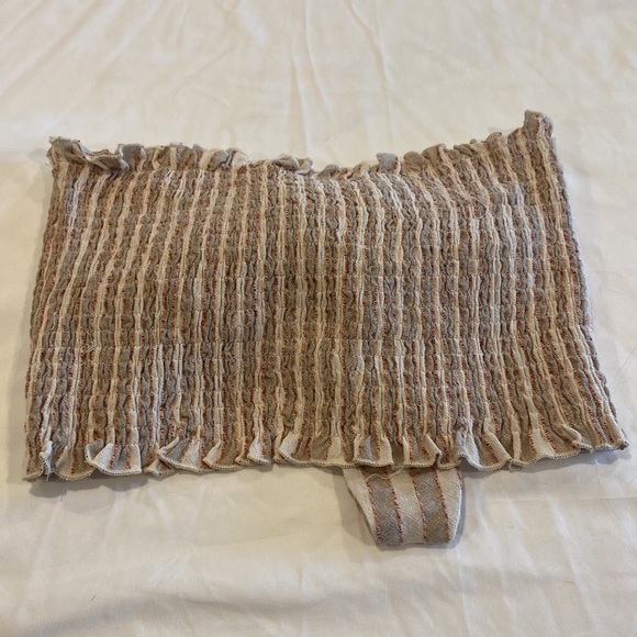 Ruby and Jenna Strapless Tied Crop Top - Picture 2 of 2